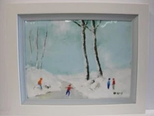 Max Karp Original Enamel On Copper I