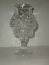 vtg Crystal Fairy Lamp Candle Holder