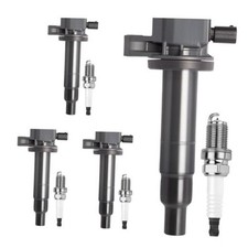 Ignition Coil Pack and Iridium Spark Plugs Set of 4, UF316 7090-4PCS