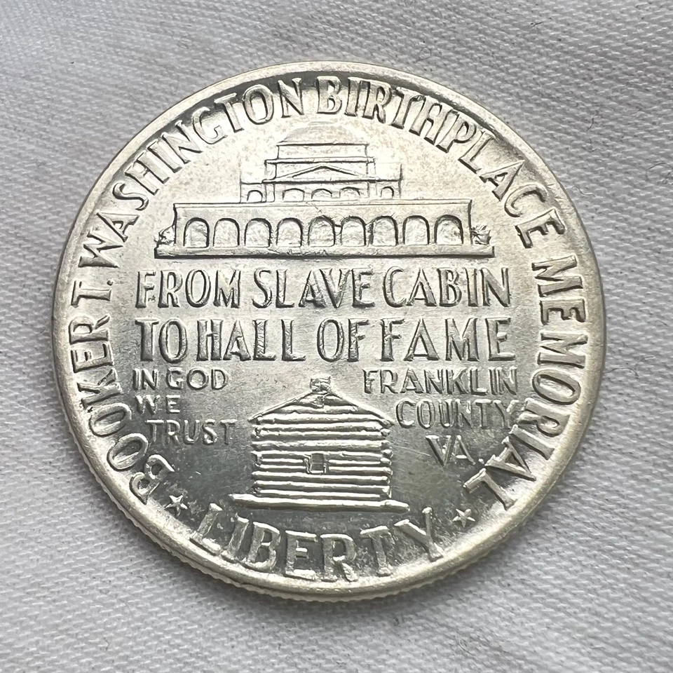 1946 Booker T. Washington Classic Commemorative Silver .50c Half Dollar Coin - Image 2 of 3