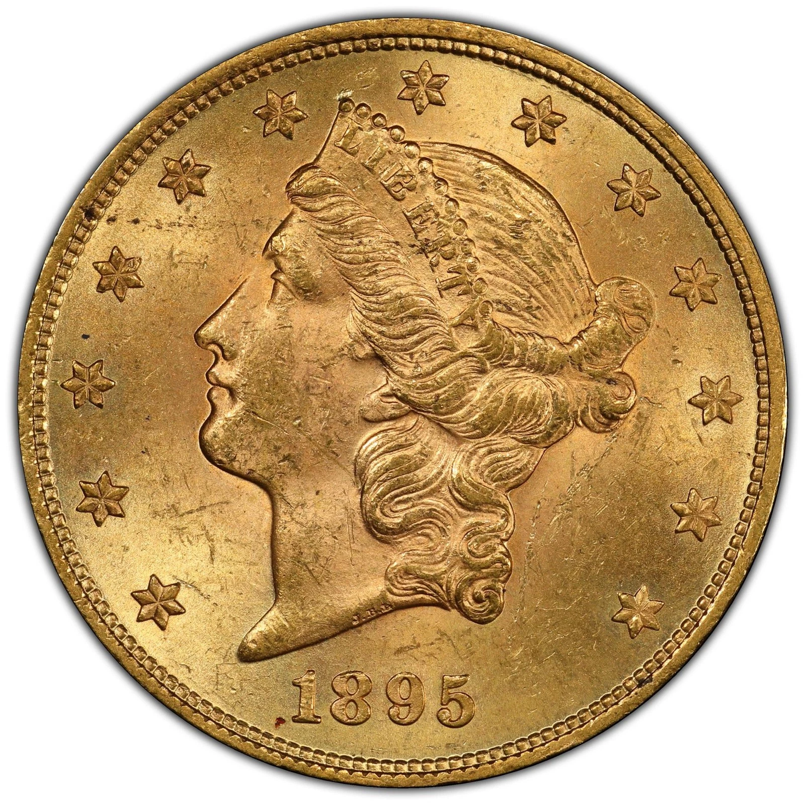 1895 $20 Liberty Head Double Eagle PCGS MS63