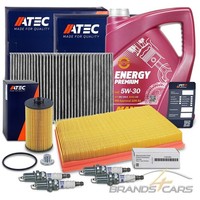 Atec Inspektionspaket SET C + 5L 5W-30 FÜR Opel Astra G H J +Gtc 1.2 1.4 1.6 1.8