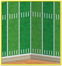 Beistle American Football Field Backdrop Sports Themed Photo Background For
