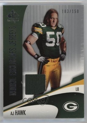 2006 SP Authentic Rookie Exclusives Jerseys 103/150 AJ Hawk #REJ-AH RC 0i1b