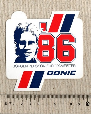 Sticker/Decal DONIC Jörgen Persson European Champion Table Tennis