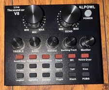 2J V8 External Sound Card with Bluetooth Live Streaming Audio Mixer Broadcast