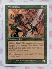Wood Elves - Magic the Gathering MTG Seventh 7th Edition Single Card