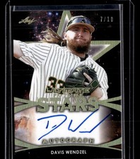 2019 Leaf Ultimate - FS Autographs Gold Spectrum #FS-DW1 Davis Wendzel SN,AU