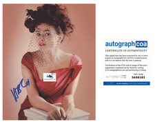 HELENA BONHAM CARTER AUTOGRAPH SIGNED 8x10 PHOTO ACOA COA