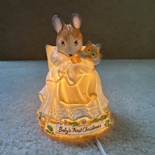 Schmid Hunca Munca Baby's 1st Christmas Night Light Beatrix Potter- Accent 6.5"