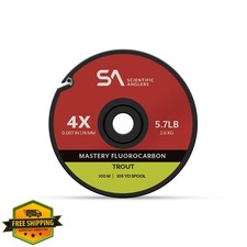 SA Mastery Trout Fluorocarbon Fly Fishing Tippet Freshwater