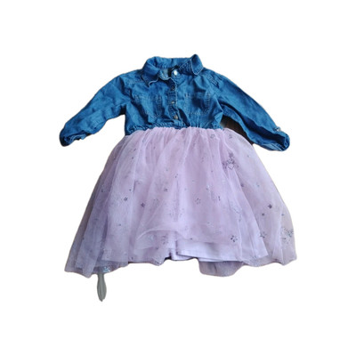 white christmas dresses Shop Unique Vintage Unique Vintage Periwinkle Denim & Unicorn Fitted  Pinafore Dress | Womens Designer Fashion