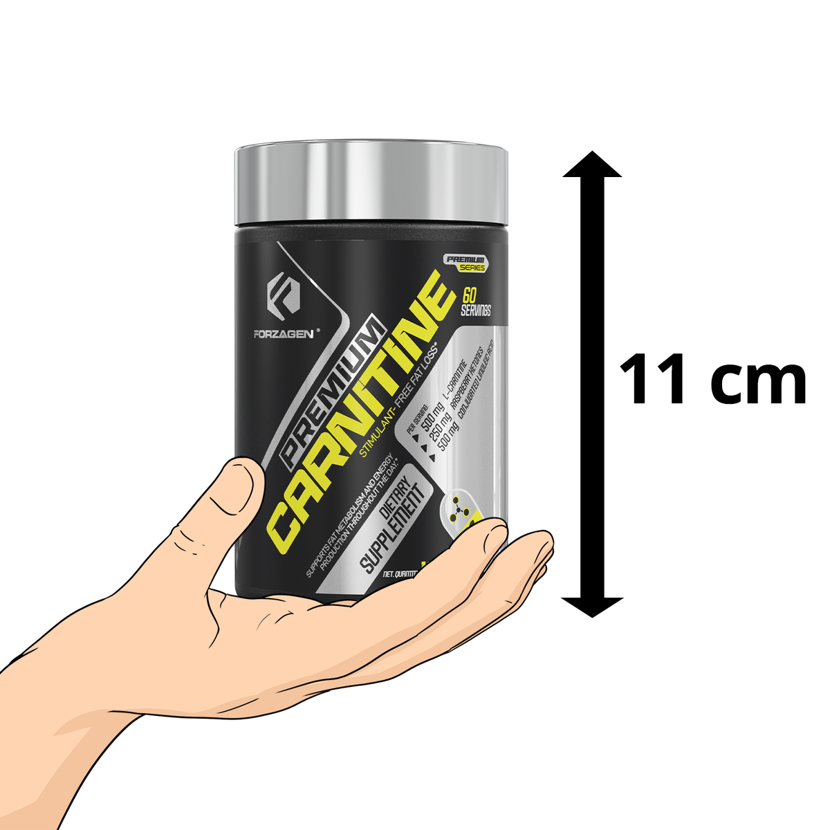 premium l carnitina Forzagen L-Carnitine CLA Raspberry Ketones Weight Management Capsules 120