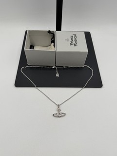 Vivienne Westwood collana sfera argento sterling autentica prezzo consigliato dal produttore $ 320 rara