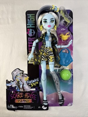 Monster High Frankie Stein Scare-Adise Island Fashion Doll Mattel **NOOB***