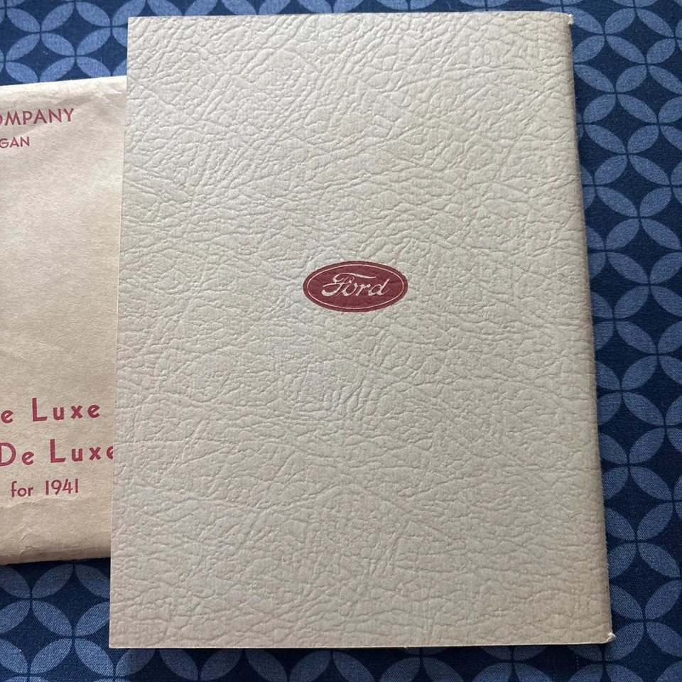 Ford Deluxe 1941 Super Deluxe manual del propietario libro de instrucciones con sobre Foto 3 de 4