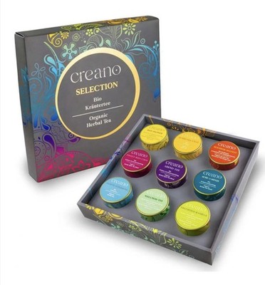 Creano Kräutertee Geschenkset  LOSER TEE  - 9 unterschiedliche Sorten Tee