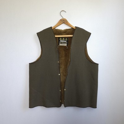 Vintage BARBOUR A297 Warm Pile Liner Vest For Wax Jacket 42 107cm