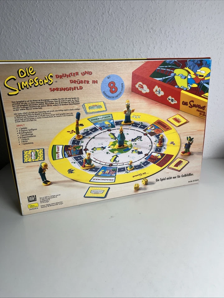 Die Simpsons Drunter und drüber in Springfield Spielfiguren 2000 Brettspiel - Bild 2 von 3