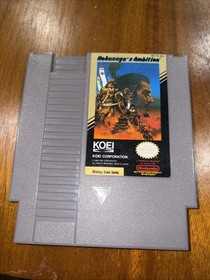 Nobunaga&rsquo;s Ambition NES Nintendo Game + Original Manual + Poster