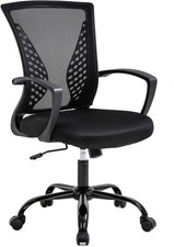 Office Chair Ergonomic Desk Chair Mesh Computer Chair W/ Lumbar Support Armrest