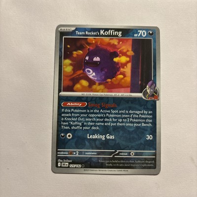 Team Rocket's Koffing Common Reverse Holo Pokémon TCG Destined