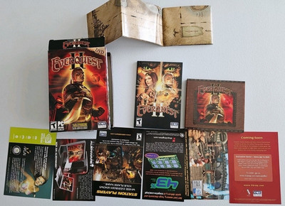EverQuest II - DVD-ROM (PC, 2004) Complete w/ map + manual | 2 DVD set | Good