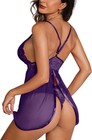 Women's Sexy-Lingerie Babydoll G-string Sleepwear Underwear Lace Dress Nightwear