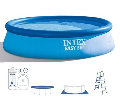 Intex Easy Set 18ft x 48in Inflatable Pool with 1500 GPH Filter Pump