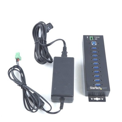 StarTech 10-Port Industrial USB 3.0 Hub- USB 3.1 Gen 1 To 10x USB-A - HB30A10AME