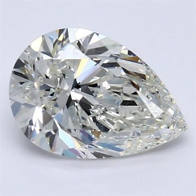 Pear Cut 1.49 Carat Cert. AGI Natural Mined Diamond Loose H color VVS1 clarity