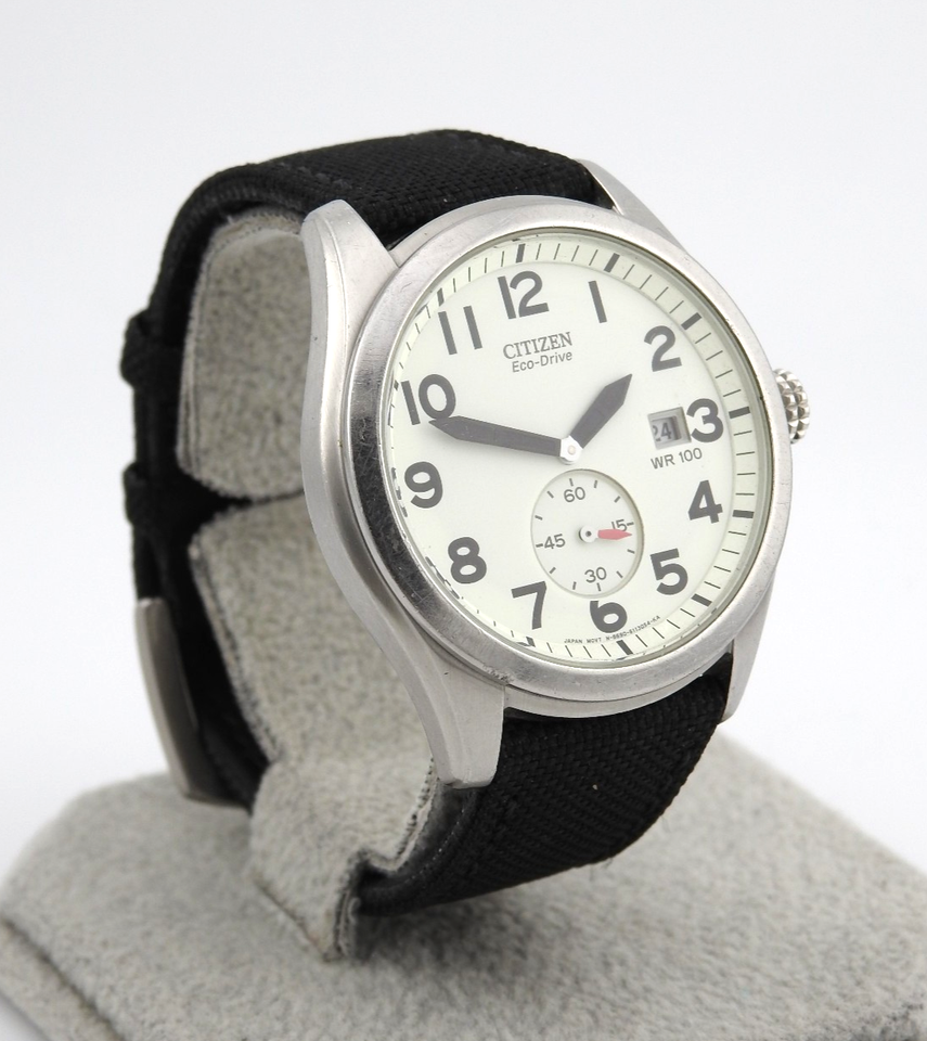 Citizen Men s Eco Drive Watch WR100 With Date Second Hand Sub dial B690 citizen-men-s-eco-drive-watch-wr100-with-date-second-hand-sub-dial-b690