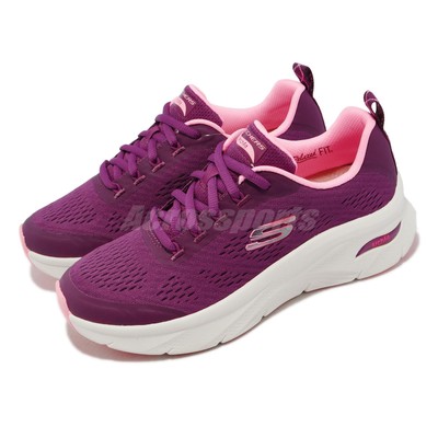 Skechers Arch Fit D Lux-Cozy Path Plum Purple Women Casual