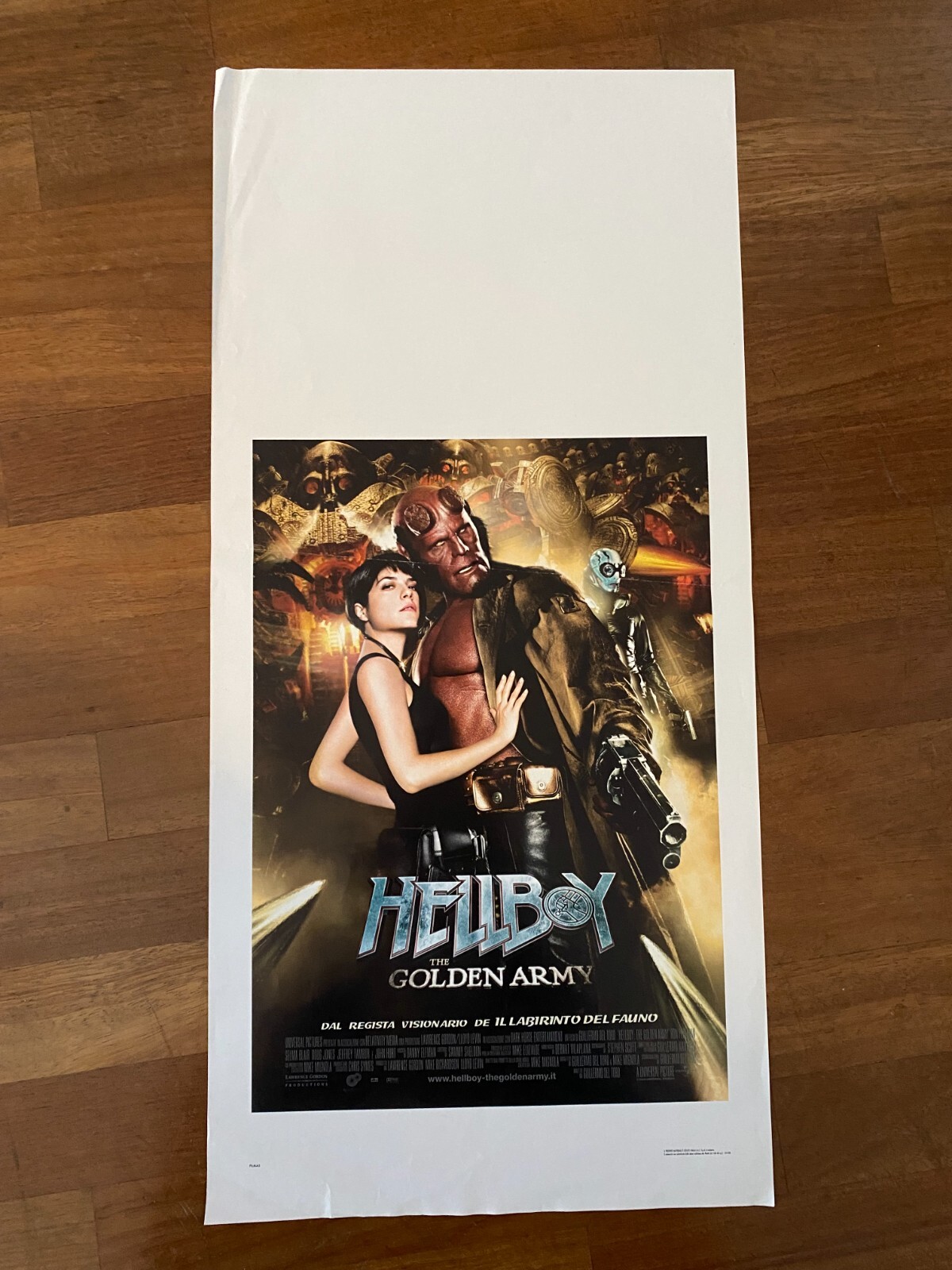 Locandina originale film Hellboy: The Golden Army (2008) - Regia di Guillermo del Toro