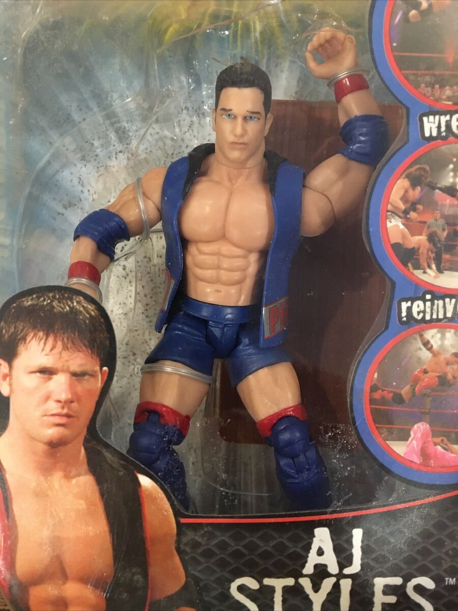 TNA Impact Wrestling AJ STYLES w/ Body Slam Action & Table TNA Impact Wrestling AJ STYLES w/ Body Slam Action & Table