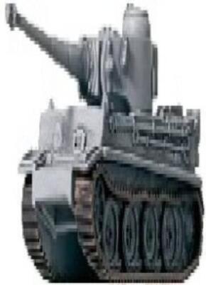 Axis & Allies miniatures 1x x1 Tiger I A&A Base Set NM with card