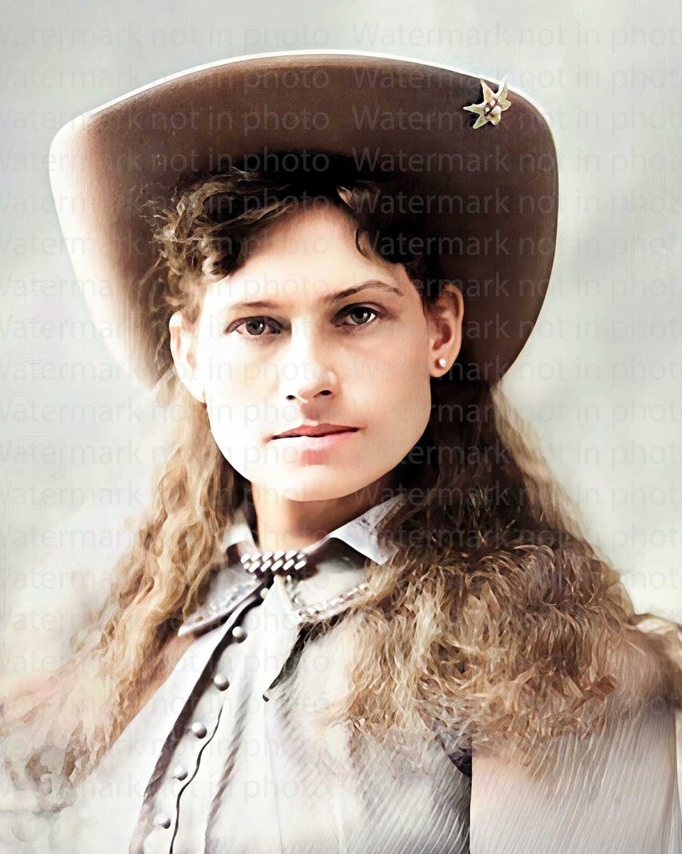 Annie Oakley 8x10 RARE COLOR Photo 601 REMASTERED | eBay