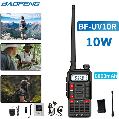 50KM BAOFENG UV-10R Plus III UHF/VHF FM Radio Walkie-Talkie Hand-Funkgerät 128CH - Bild 22 von 22