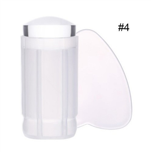 Herramienta de punta de gelatina de silicona transparente sello de uñas francesas raspador rápido - Imagen 4 de 22