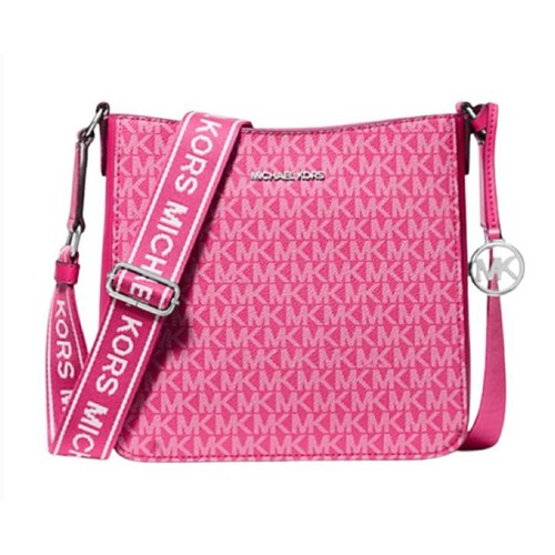 Michael Kors Jet Set Signature Logo Messenger Bag (DRfruit) 35S5STVC1V-DRfruit