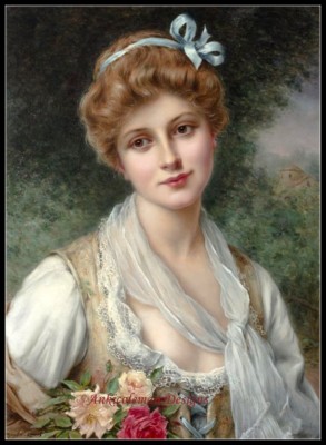 Chart Needlework - Counted Cross Stitch Patterns - Portrait of a Young Woman