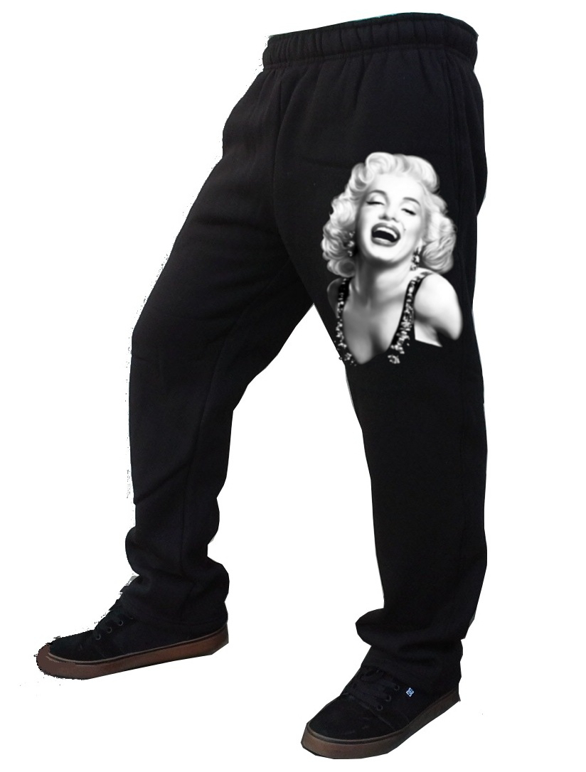 Pantalon De Sport Jogger Homme - Motif Marilyn Monroe - Taille S à 2XL, Noir