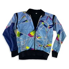 vintage 90s cycling jacket size approx L cotton 60cm bicycle bike jacket IY24