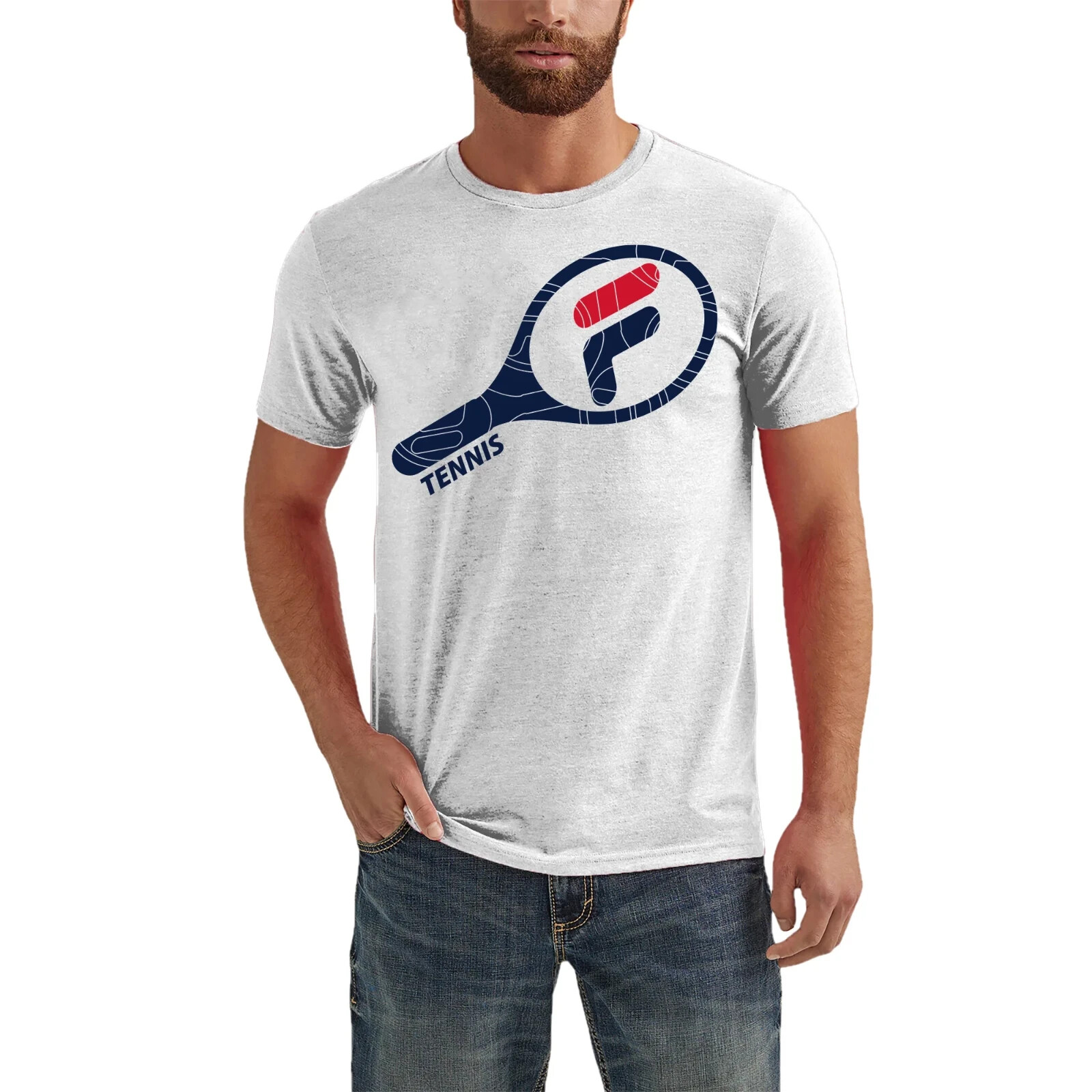 FILA T SHIRT BIANCA UOMO TENNIS LOGO S S TG:5XL 5X NUOVA CON ETICHETTE