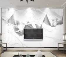 3D Graphic Deer G6418 Wallpaper Wall Murals Removable Self-adhesive Honey