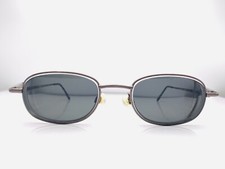 Vintage Hudson Gray Titanium Oval Sunglasses FRAMES ONLY