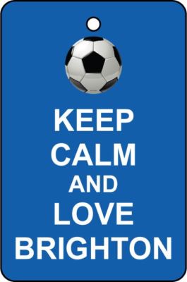 KEEP CALM AND LOVE BRIGHTON Auto Lufterfrischer / Duftaufhanger