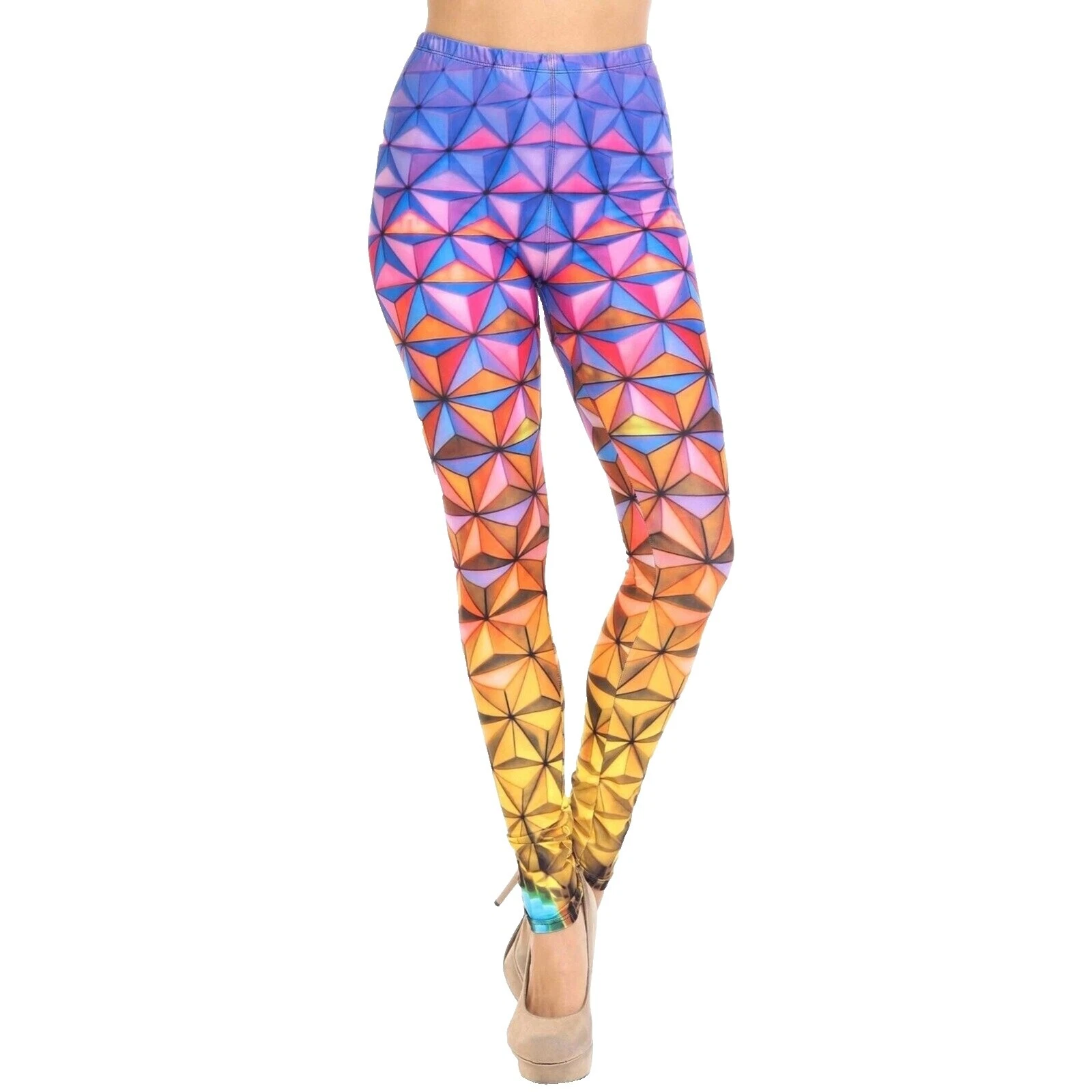 Tamaño Regular Sombreado Leggings para Mujer