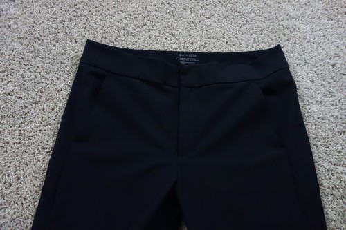 Athleta Pants Womens 14 Black Stellar Flare Trouser Ankle Zip Stretch - Picture 3 of 10