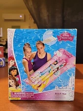 Disney Princess Inflatable Pool Beach Mat Floating Raft  Belle Aria Jasmin, New